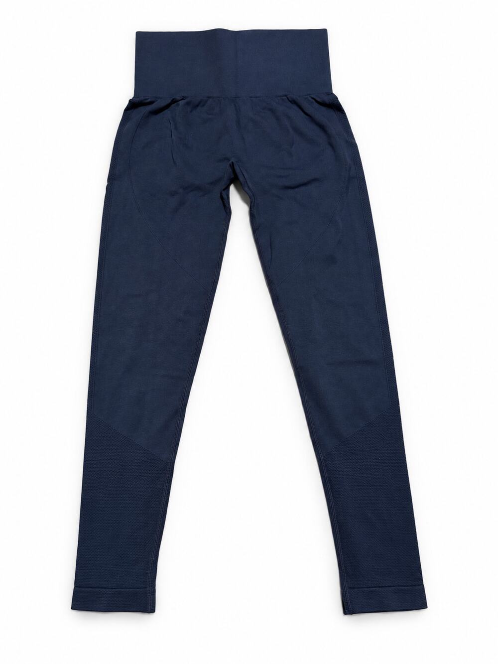 Halara Navy Seamless High-Waisted Scrunch Leggings Size Medium NWOT